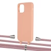 Чехол Upex Alter Eyelets for iPhone 12 | 12 Pro Tangerine with Aide Carnation and Casquette Silver (UP113158)