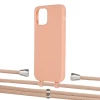 Чохол Upex Alter Eyelets for iPhone 12 | 12 Pro Tangerine with Aide Creole Pink and Casquette Silver (UP113164)