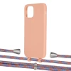 Чохол Upex Alter Eyelets for iPhone 12 | 12 Pro Tangerine with Aide Blue Sunset and Casquette Silver (UP113171)