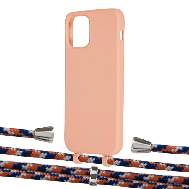 Чохол Upex Alter Eyelets for iPhone 12 | 12 Pro Tangerine with Aide Orange Azure and Casquette Silver (UP113172)