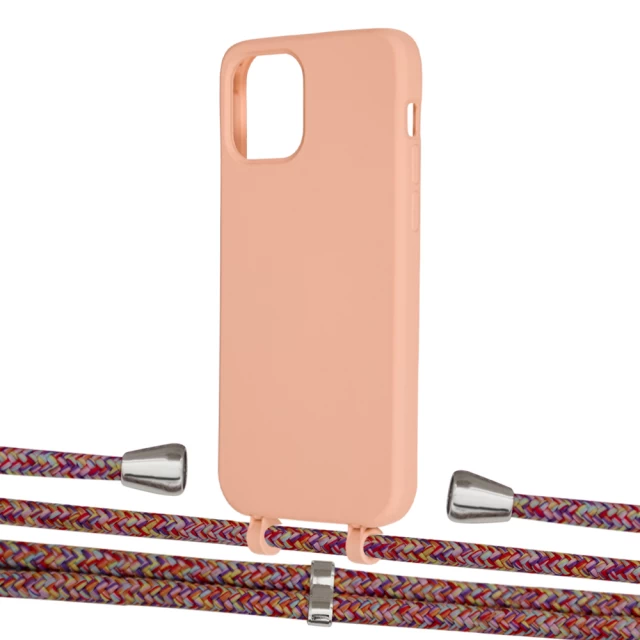 Чехол Upex Alter Eyelets for iPhone 12 | 12 Pro Tangerine with Aide Melanger and Casquette Silver (UP113178)