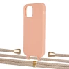 Чохол Upex Alter Eyelets for iPhone 12 | 12 Pro Tangerine with Aide Peony Pink and Casquette Gold (UP113198)