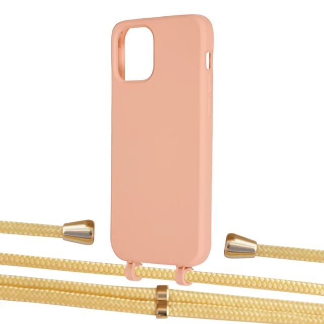 Чехол Upex Alter Eyelets for iPhone 12 | 12 Pro Tangerine with Aide Banana and Casquette Gold (UP113200)