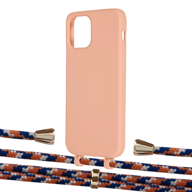 Чохол Upex Alter Eyelets for iPhone 12 | 12 Pro Tangerine with Aide Orange Azure and Casquette Gold (UP113207)
