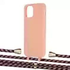 Чехол Upex Alter Eyelets for iPhone 12 | 12 Pro Tangerine with Aide Burgundy Camouflage and Casquette Gold (UP113208)