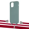 Чехол Upex Alter Eyelets for iPhone 12 | 12 Pro Basil with Aide Red and Casquette Silver (UP113289)
