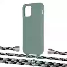 Чохол Upex Alter Eyelets for iPhone 12 | 12 Pro Basil with Aide Life Road and Casquette Silver (UP113308)