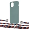 Чохол Upex Alter Eyelets for iPhone 12 | 12 Pro Basil with Aide Orange Azure and Casquette Silver (UP113312)