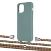 Чехол Upex Alter Eyelets for iPhone 12 | 12 Pro Basil with Aide Couleur Vintage and Casquette Silver (UP113320)