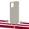 Чохол Upex Alter Eyelets for iPhone 12 | 12 Pro Anchor with Aide Red and Casquette Silver (UP113429)