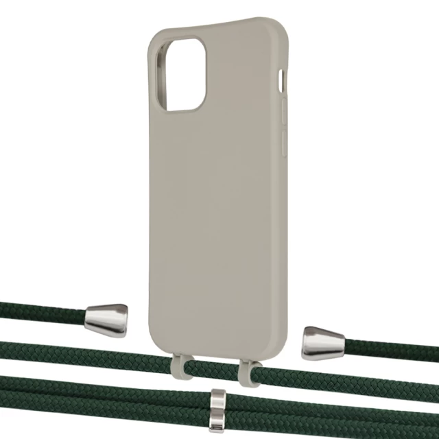 Чохол Upex Alter Eyelets for iPhone 12 | 12 Pro Anchor with Aide Cyprus Green and Casquette Silver (UP113436)