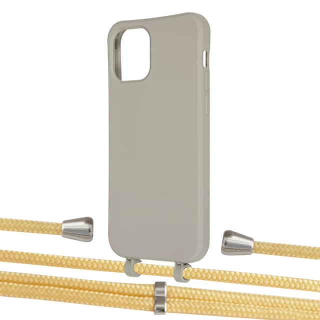 Чохол Upex Alter Eyelets for iPhone 12 | 12 Pro Anchor with Aide Banana and Casquette Silver (UP113445)