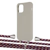 Чехол Upex Alter Eyelets for iPhone 12 | 12 Pro Anchor with Aide Burgundy Camouflage and Casquette Silver (UP113453)