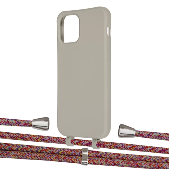Чохол Upex Alter Eyelets for iPhone 12 | 12 Pro Anchor with Aide Melanger and Casquette Silver (UP113458)