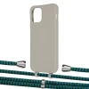 Чехол Upex Alter Eyelets for iPhone 12 | 12 Pro Anchor with Aide Emeraude and Casquette Silver (UP113462)