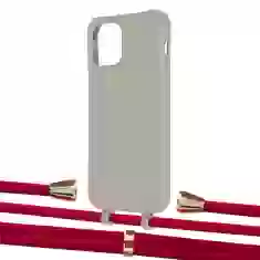 Чохол Upex Alter Eyelets for iPhone 12 | 12 Pro Anchor with Aide Red and Casquette Gold (UP113464)