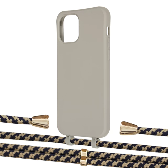 Чохол Upex Alter Eyelets for iPhone 12 | 12 Pro Anchor with Aide Copper and Casquette Gold (UP113481)