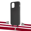 Чохол Upex Alter Eyelets for iPhone 12 Pro Max Onyx with Aide Red and Casquette Silver (UP113569)