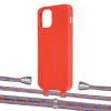 Чехол Upex Alter Eyelets for iPhone 12 Pro Max Red with Aide Blue Sunset and Casquette Silver (UP113731)