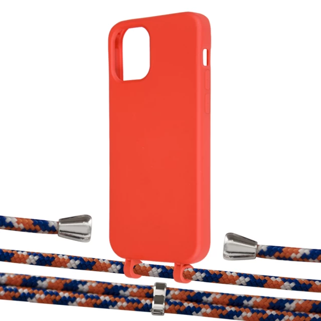 Чехол Upex Alter Eyelets for iPhone 12 Pro Max Red with Aide Orange Azure and Casquette Silver (UP113732)