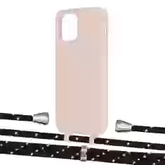 Чохол Upex Alter Eyelets for iPhone 12 Pro Max Crepe with Aide Black Dots and Casquette Silver (UP113867)