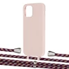 Чехол Upex Alter Eyelets for iPhone 12 Pro Max Crepe with Aide Burgundy Camouflage and Casquette Silver (UP113873)