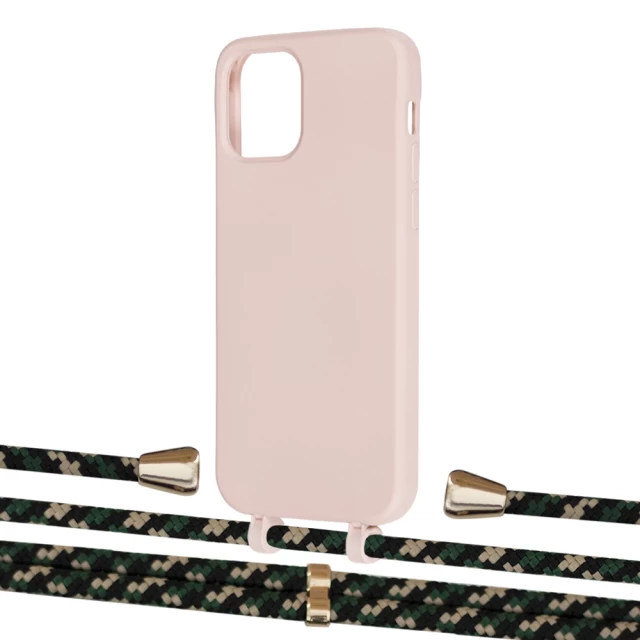 Чехол Upex Alter Eyelets for iPhone 12 Pro Max Crepe with Aide Juniper Camouflage and Casquette Gold (UP113909)