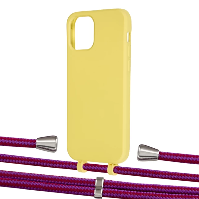 Чехол Upex Alter Eyelets for iPhone 12 Pro Max Daffodil with Aide Rouge Cramoisi and Casquette Silver (UP114021)