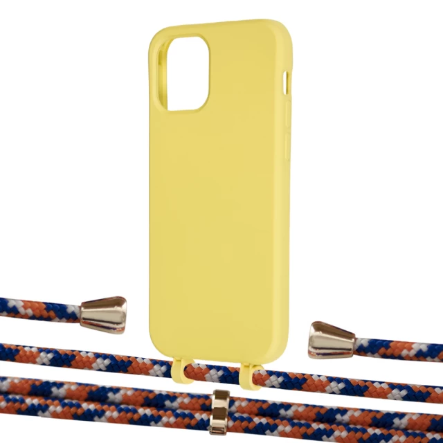 Чохол Upex Alter Eyelets for iPhone 12 Pro Max Daffodil with Aide Orange Azure and Casquette Gold (UP114047)