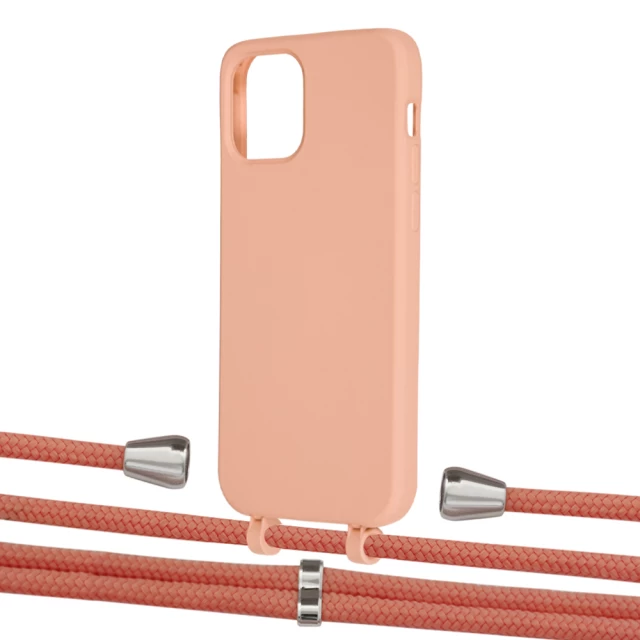 Чехол Upex Alter Eyelets for iPhone 12 Pro Max Tangerine with Aide Cantaloupe and Casquette Silver (UP114134)