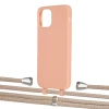 Чехол Upex Alter Eyelets for iPhone 12 Pro Max Tangerine with Aide Peony Pink and Casquette Silver (UP114143)