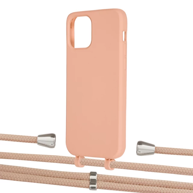 Чохол Upex Alter Eyelets for iPhone 12 Pro Max Tangerine with Aide Creole Pink and Casquette Silver (UP114144)