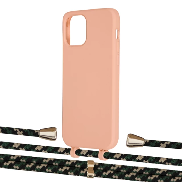 Чохол Upex Alter Eyelets for iPhone 12 Pro Max Tangerine with Aide Juniper Camouflage and Casquette Gold (UP114189)