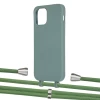 Чохол Upex Alter Eyelets for iPhone 12 Pro Max Basil with Aide Mint and Casquette Silver (UP114277)
