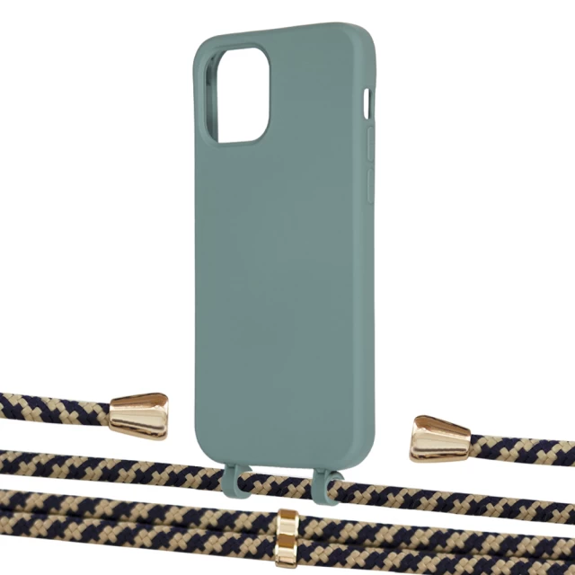 Чехол Upex Alter Eyelets for iPhone 12 Pro Max Basil with Aide Copper and Casquette Gold (UP114321)