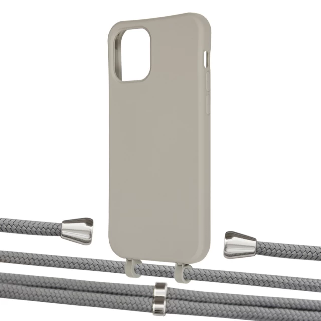 Чехол Upex Alter Eyelets for iPhone 12 Pro Max Anchor with Aide Gray and Casquette Silver (UP114419)