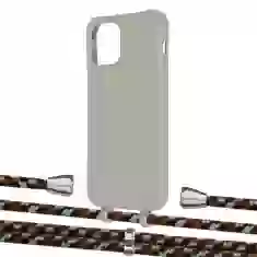 Чохол Upex Alter Eyelets for iPhone 12 Pro Max Anchor with Aide Cinnamon Camouflage and Casquette Silver (UP114435)