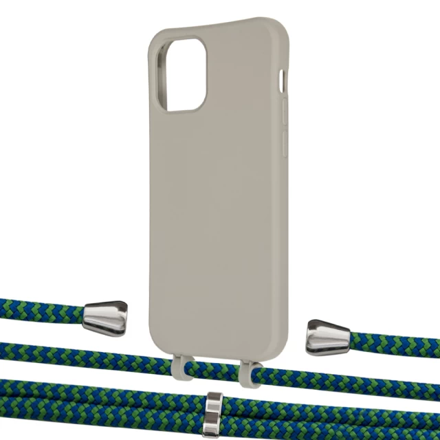Чехол Upex Alter Eyelets for iPhone 12 Pro Max Anchor with Aide Emeraude and Casquette Silver (UP114442)