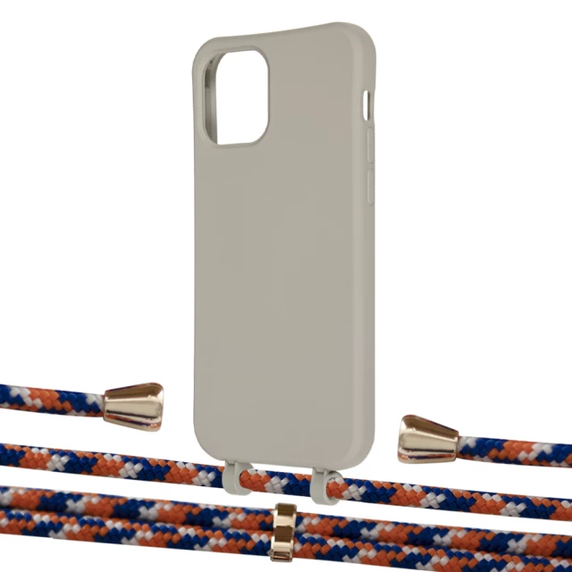 Чохол Upex Alter Eyelets for iPhone 12 Pro Max Anchor with Aide Orange Azure and Casquette Gold (UP114467)