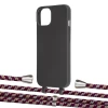 Чохол Upex Alter Eyelets for iPhone 13 mini Onyx with Aide Burgundy Camouflage and Casquette Silver (UP114573)