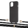 Чехол Upex Alter Eyelets for iPhone 13 mini Onyx with Aide Black Dots and Casquette Gold (UP114602)