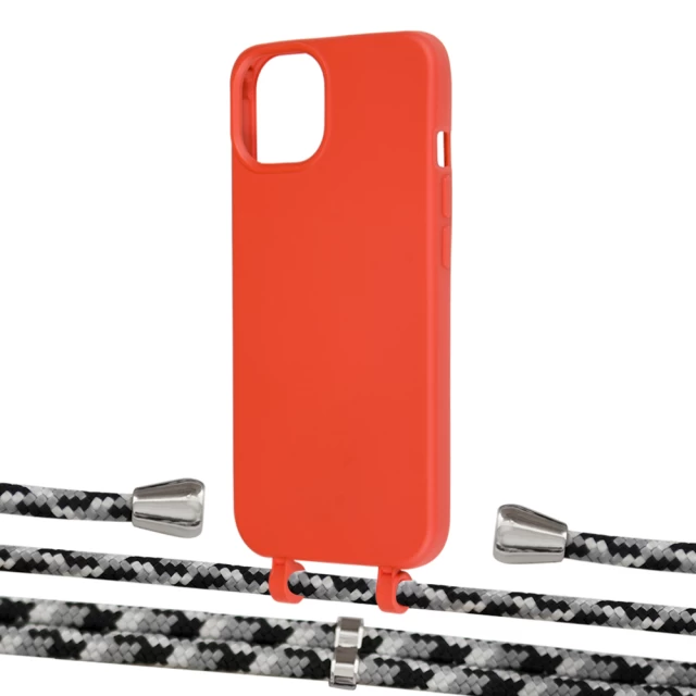 Чехол Upex Alter Eyelets for iPhone 13 mini Red with Aide Life Road and Casquette Silver (UP114708)