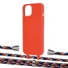 Чехол Upex Alter Eyelets for iPhone 13 mini Red with Aide Orange Azure and Casquette Silver (UP114712)