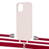 Чехол Upex Alter Eyelets for iPhone 13 mini Crepe with Aide Red and Casquette Silver (UP114829)