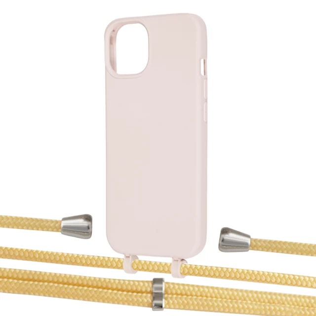 Чохол Upex Alter Eyelets for iPhone 13 mini Crepe with Aide Banana and Casquette Silver (UP114845)