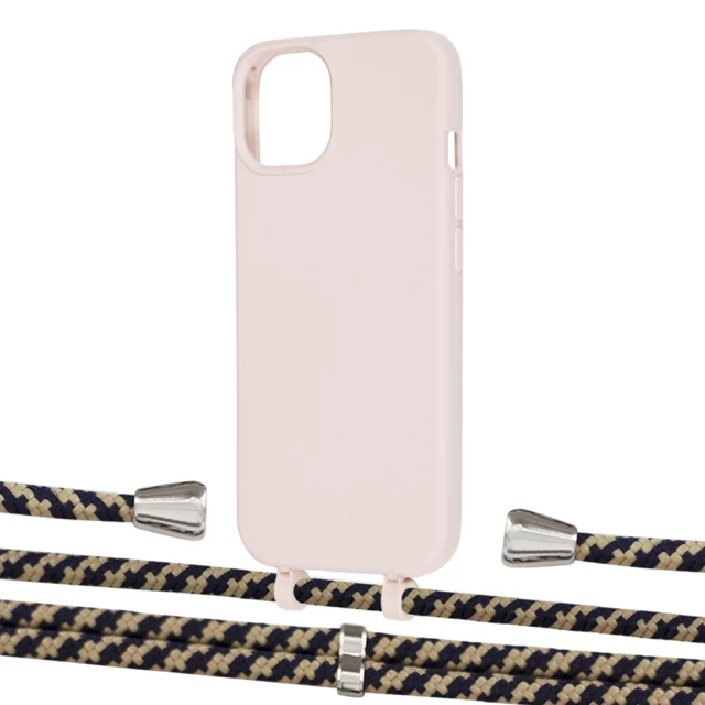 Чехол Upex Alter Eyelets for iPhone 13 mini Crepe with Aide Copper and Casquette Silver (UP114846)