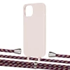 Чохол Upex Alter Eyelets for iPhone 13 mini Crepe with Aide Burgundy Camouflage and Casquette Silver (UP114853)