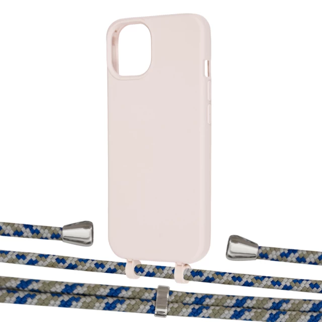 Чехол Upex Alter Eyelets for iPhone 13 mini Crepe with Aide Steel Camouflage and Casquette Silver (UP114856)