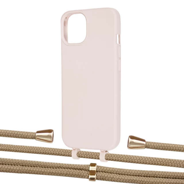 Чохол Upex Alter Eyelets for iPhone 13 mini Crepe with Aide Sand and Casquette Gold (UP114877)