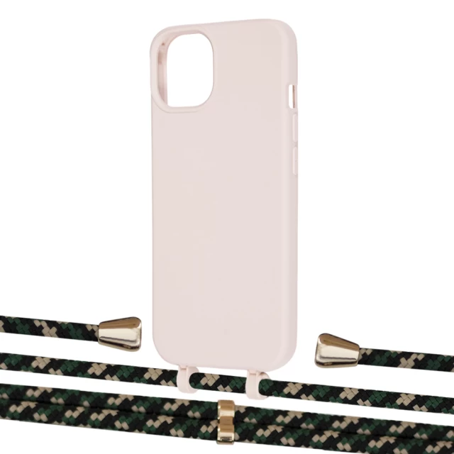 Чехол Upex Alter Eyelets for iPhone 13 mini Crepe with Aide Juniper Camouflage and Casquette Gold (UP114889)